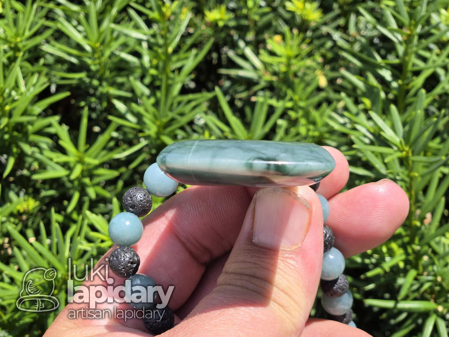 RARE!! Two-Tone Celestial / Imperial Green Jade >> Natural Guatemalan Jade >> Fully Beaded >> Two-Tone Jadeite >> Adjustable Necklace