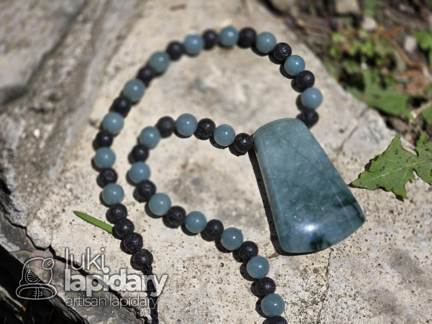 RARE!! Two-Tone Celestial / Imperial Green Jade >> Natural Guatemalan Jade >> Fully Beaded >> Two-Tone Jadeite >> Adjustable Necklace