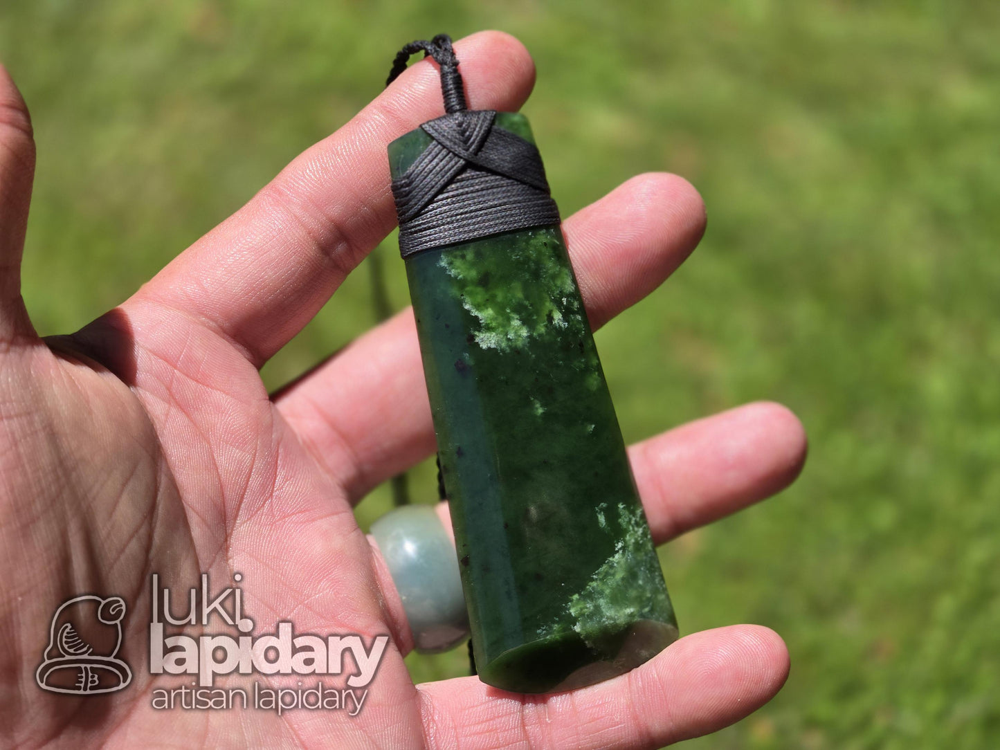Pounamu Jade Toki Pendant >> New Zealand Jade >> Handmade Pendant >> Translucent Nephrite Jade Necklace
