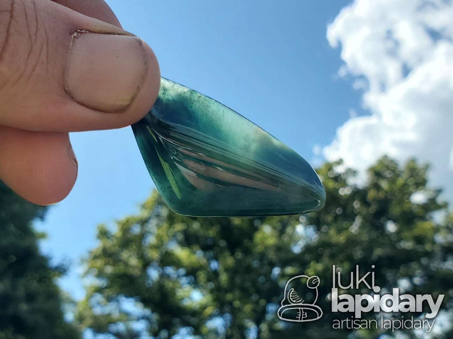 RARE!! >> 2-Tone Guatemalan Jadeite Freeform >> Two Colors of Jade in One Stone >> Mayan Jade