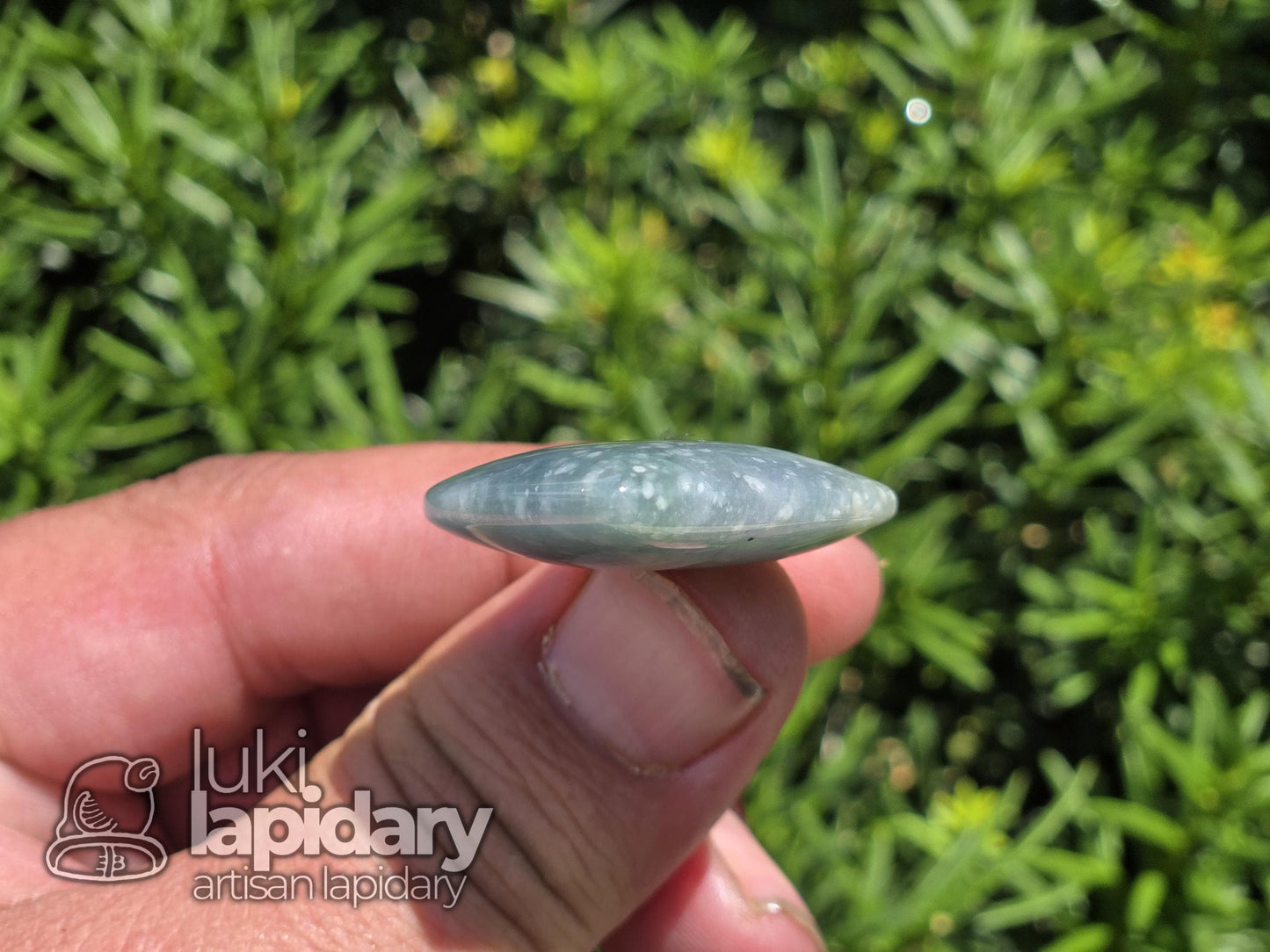 Guatemalan Snowy Princesa Jadeite Carved Heart >> Braided Adjustable Necklace >> Mayan Jade >> Translucent Jade >> Hand Made Pendant