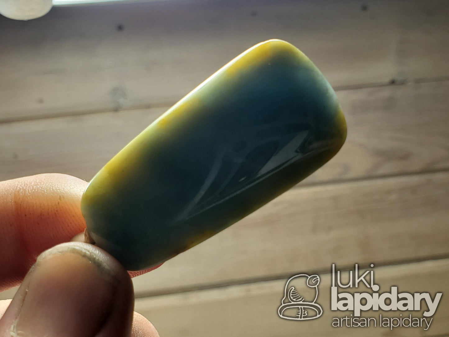 RARE!! Two-Tone Champagne Orange Jade >> Natural Guatemalan Jade >> Wood Accent Beads >> Two-Tone Jadeite