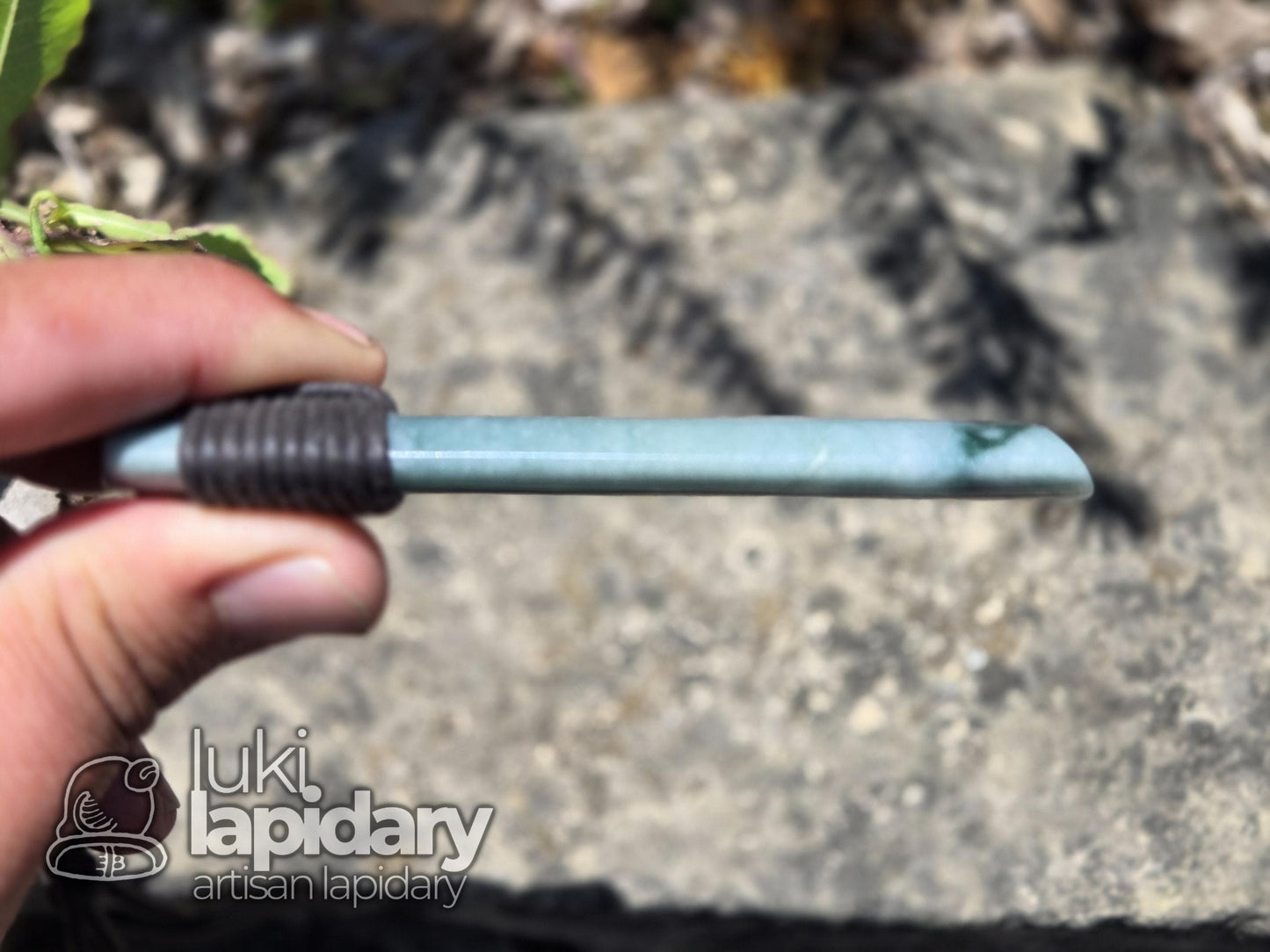 RARE!! Two-Tone Celestial / Imperial Green Jade >> Natural Guatemalan Jade >> Māori Style Wrap >> Two-Tone Jadeite >> Adjustable Necklace