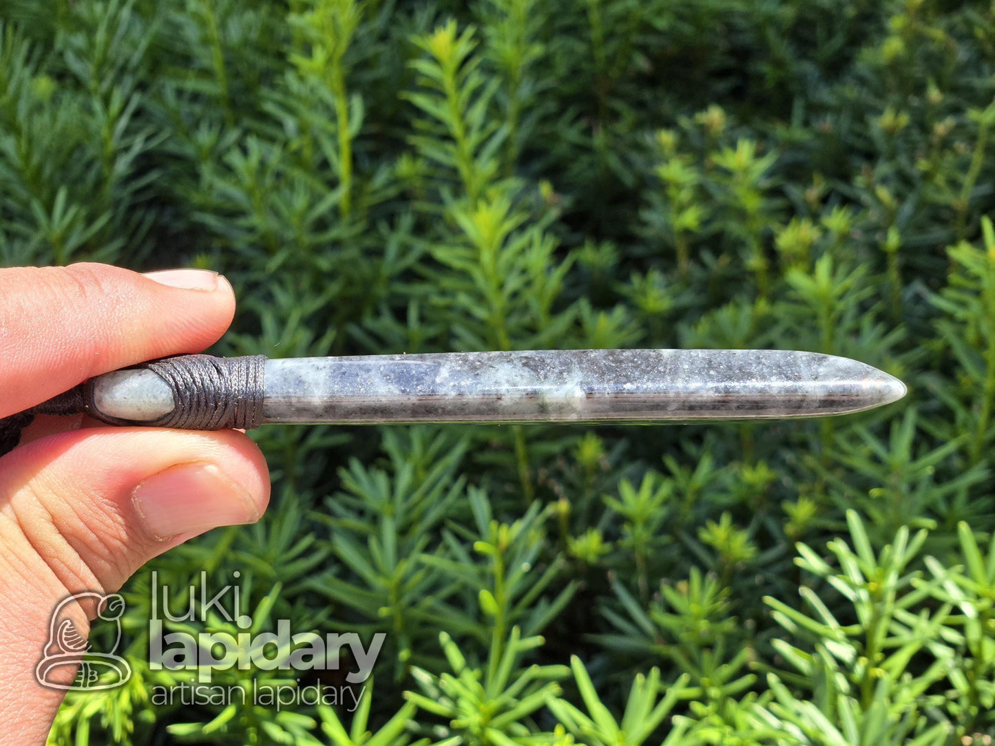 RARE!! Mottled Black Jadeite Jade >> Natural Guatemalan Jade >> Māori Style Wrap >> Black Jadeite >> Adjustable Necklace >> Toki