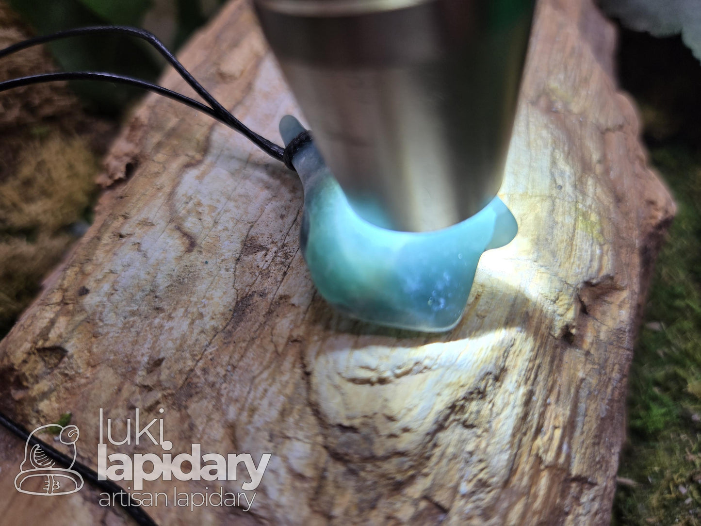 Princesa Jadeite Jade Freeform Pendant >> Untreated Guatemalan Jade >> Handmade Pendant