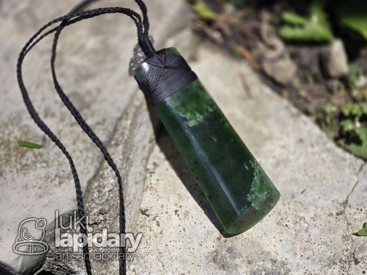 Pounamu Jade Toki Pendant >> New Zealand Jade >> Handmade Pendant >> Translucent Nephrite Jade Necklace