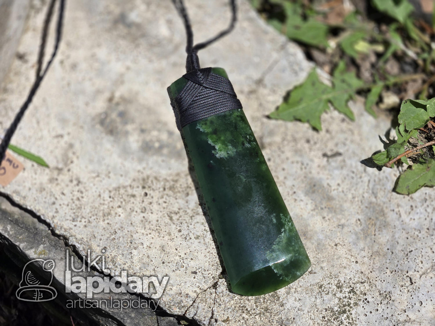 Pounamu Jade Toki Pendant >> New Zealand Jade >> Handmade Pendant >> Translucent Nephrite Jade Necklace