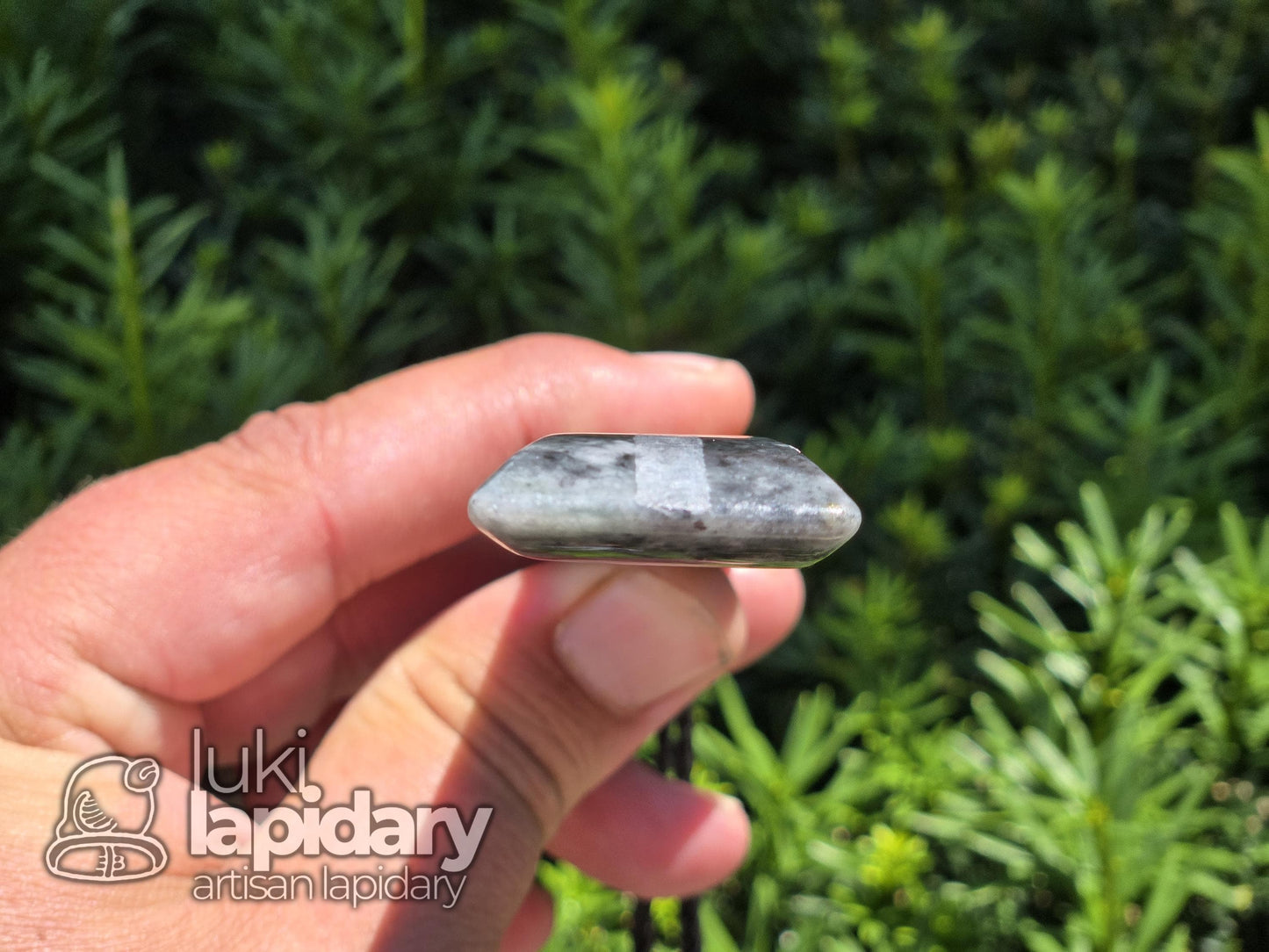 RARE!! Mottled Black Jadeite Jade >> Natural Guatemalan Jade >> Māori Style Wrap >> Black Jadeite >> Adjustable Necklace >> Toki