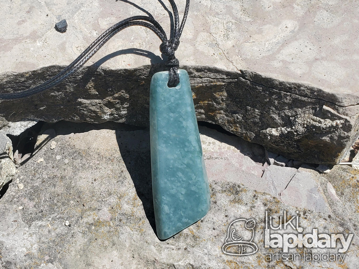 Guatemalan Princessa Jadeite >> Braided Adjustable Necklace >> Mayan Jade